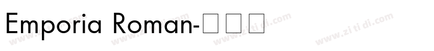 Emporia Roman字体转换